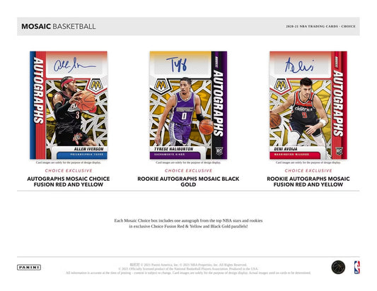 2020-21 Panini Mosaic Basketball Choice Box