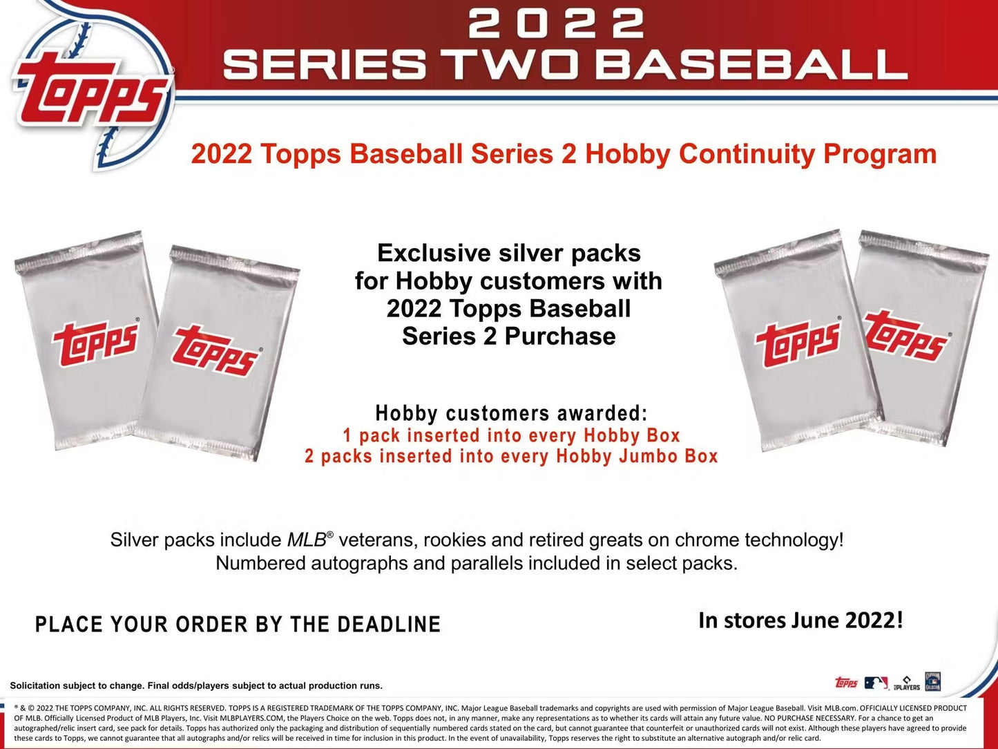 2022 Topps Series 2 Baseball Hobby Jumbo Box