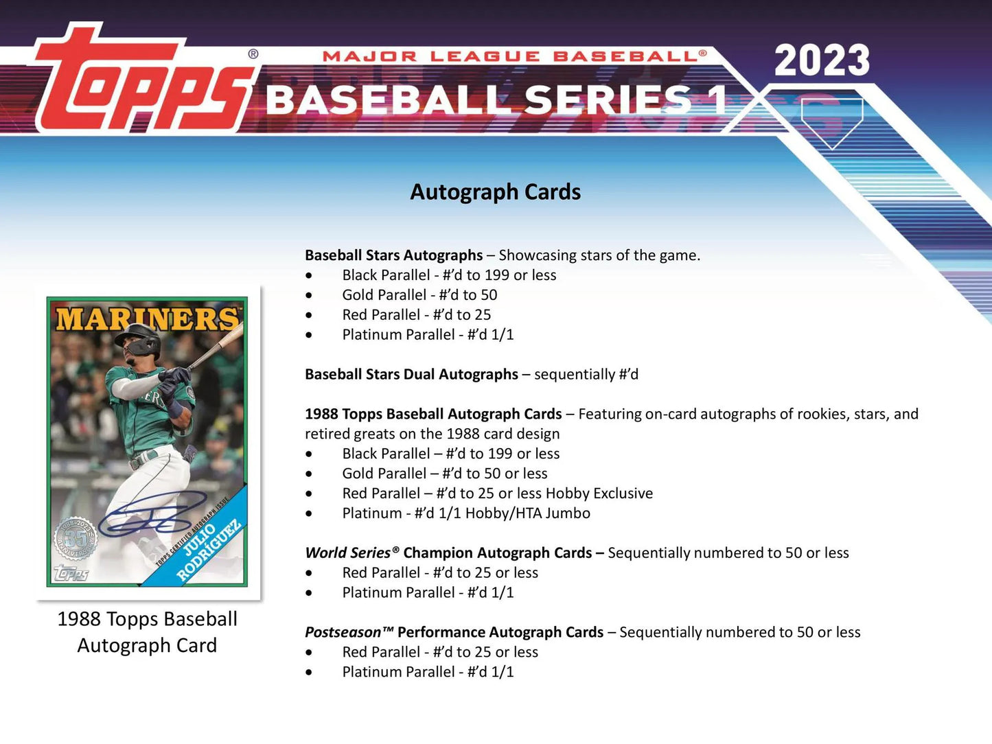 2023 Topps Series 1 Baseball Hobby Jumbo Box
