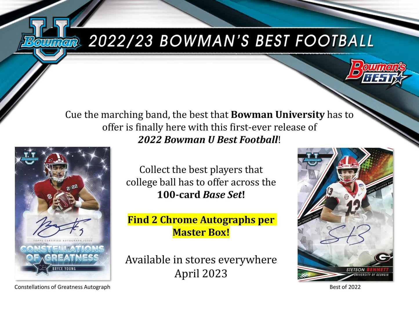 2022 Bowman's Best University Football Hobby Box