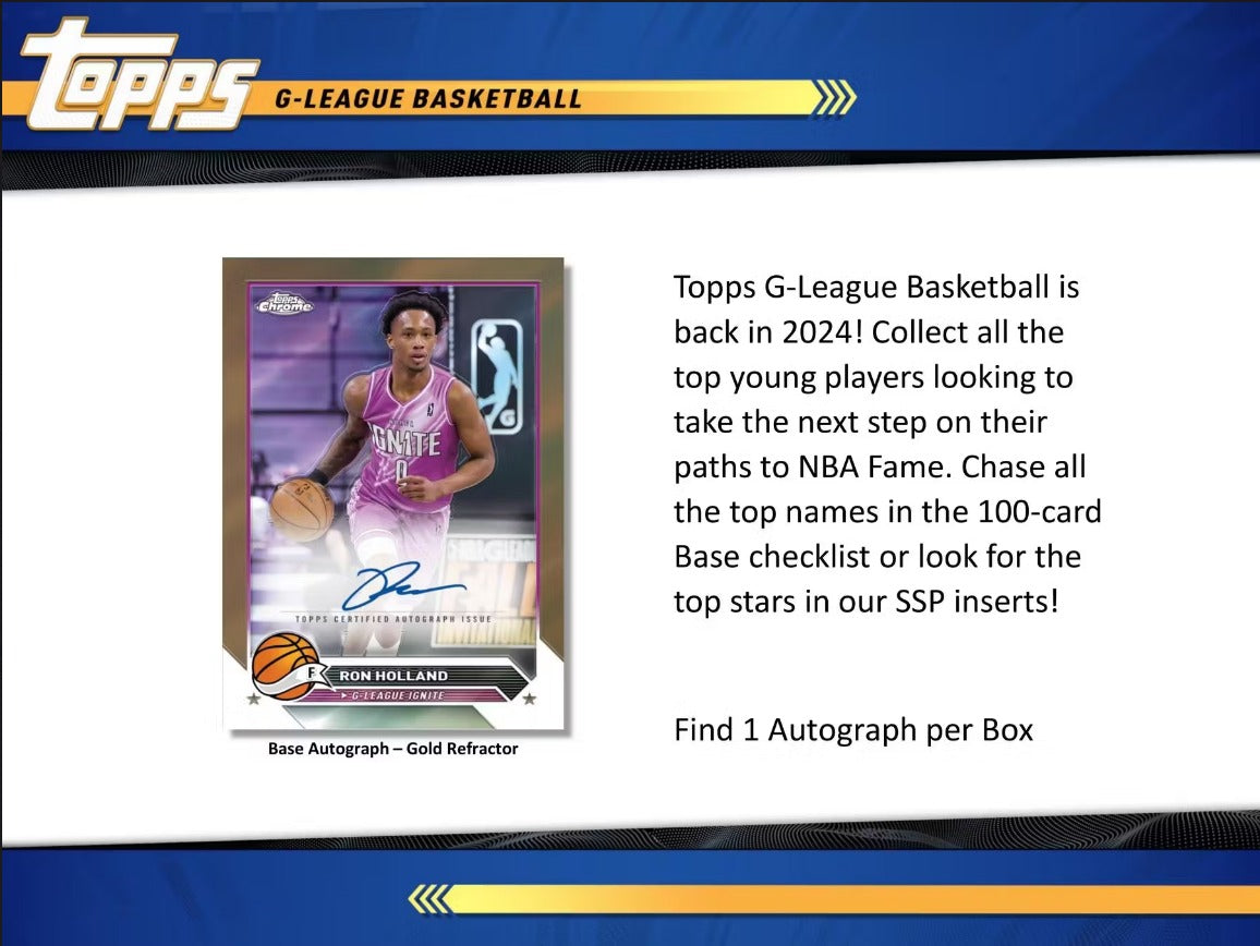 2023-24 Topps NBA G League Basketball Hobby Box