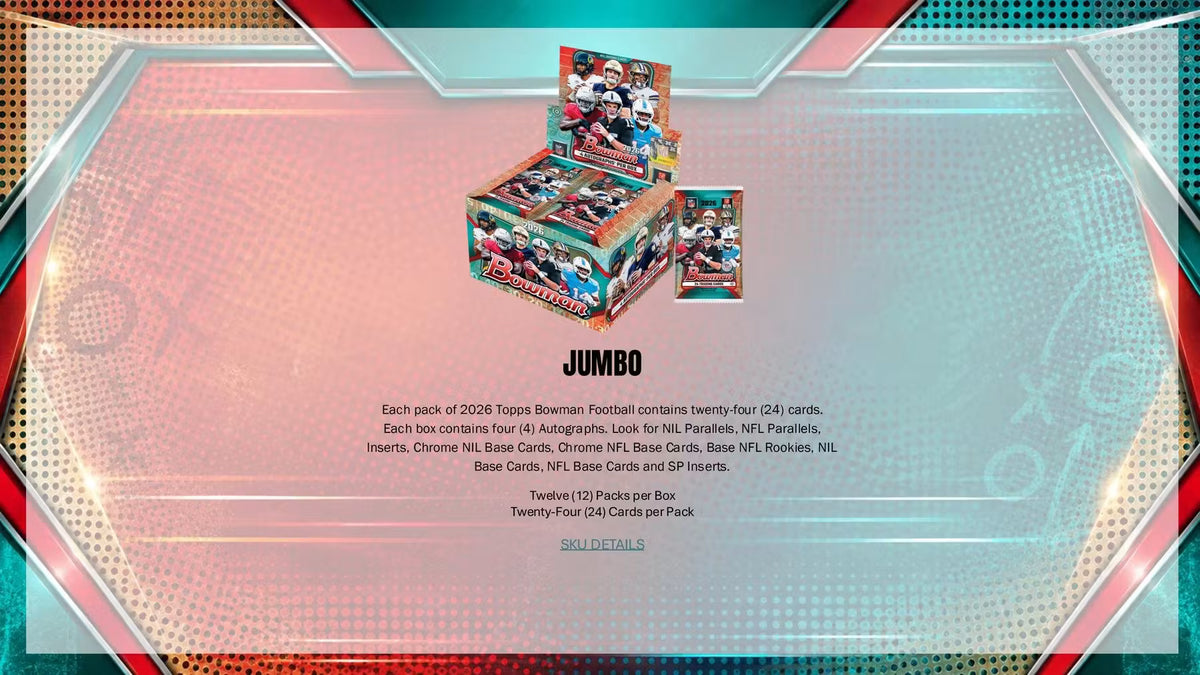 2026 Bowman Football Jumbo Box
